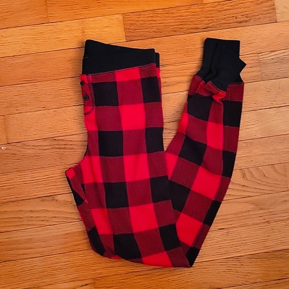 Red buffalo check pajama bottoma